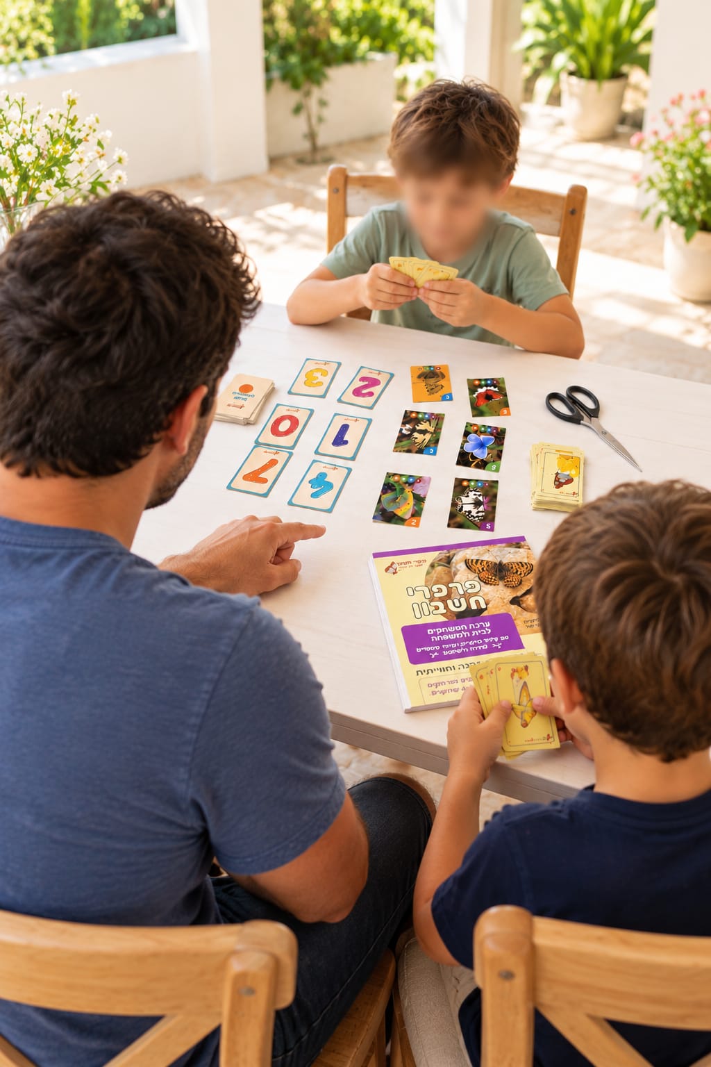 המחשת פעולות חשבון בעזרת קלפי פרפרים