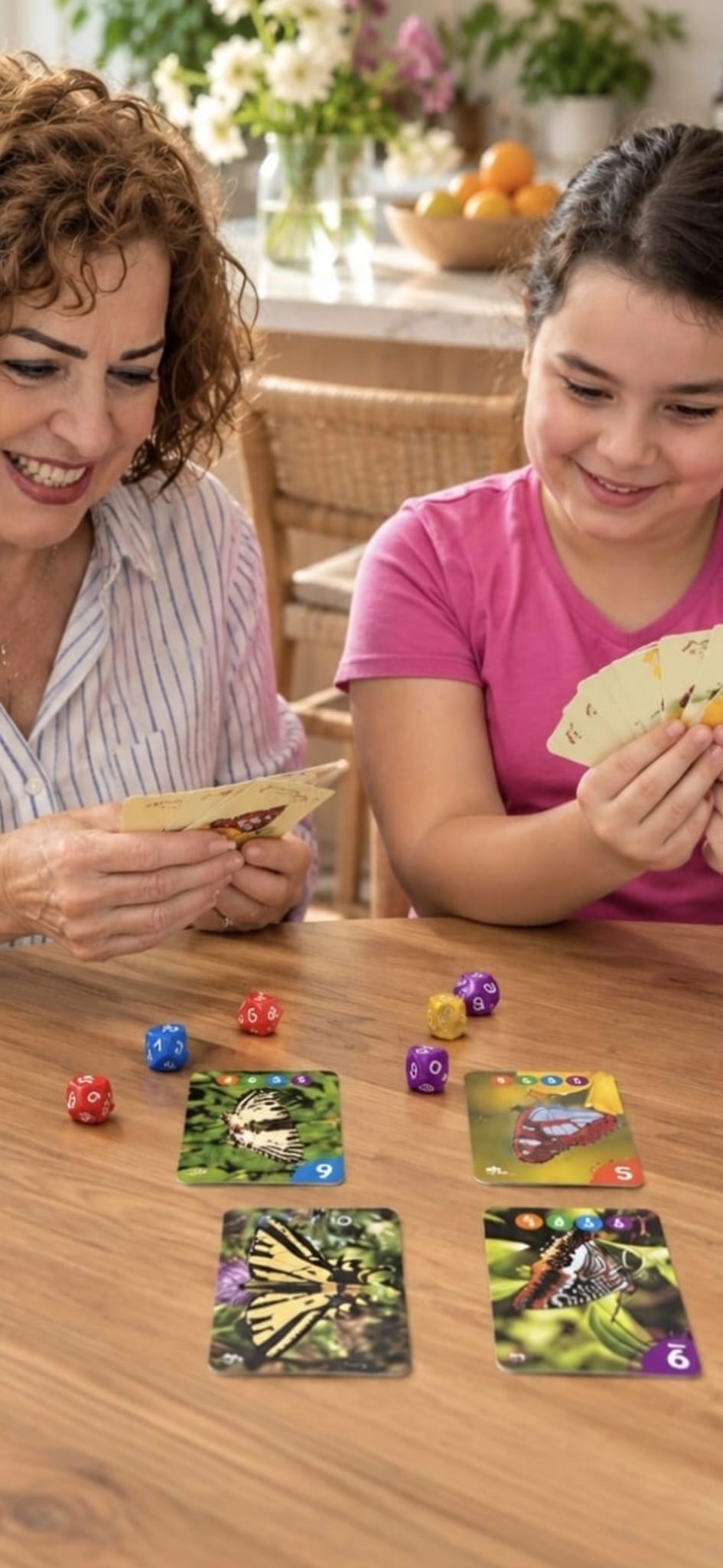 תרגול עשרת ראשונה ושנייה עם קלפי פרפרים