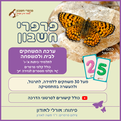 הערכה הסגולה – ספר משחקי חשבון לגזירה ולמידה חווייתית